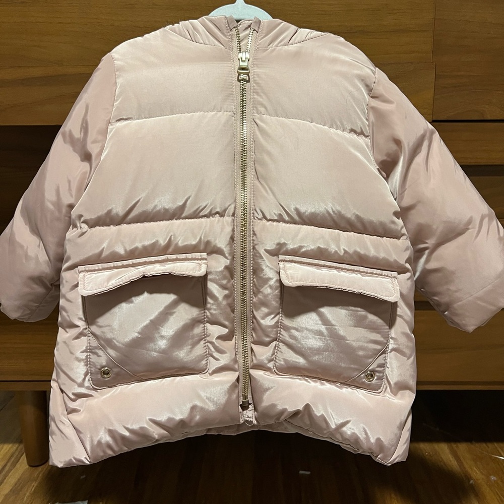 Zara Pink Puffer Jacket